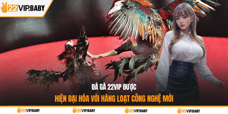 Đá gà 22VIP được hiện đại hóa với hàng loạt công nghệ mới
