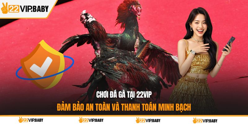 Chơi đá gà tại 22VIP đảm bảo an toàn và thanh toán minh bạch